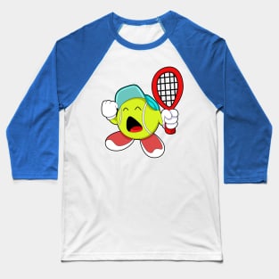 Tennis ball with Tennis racket Baseball T-Shirt